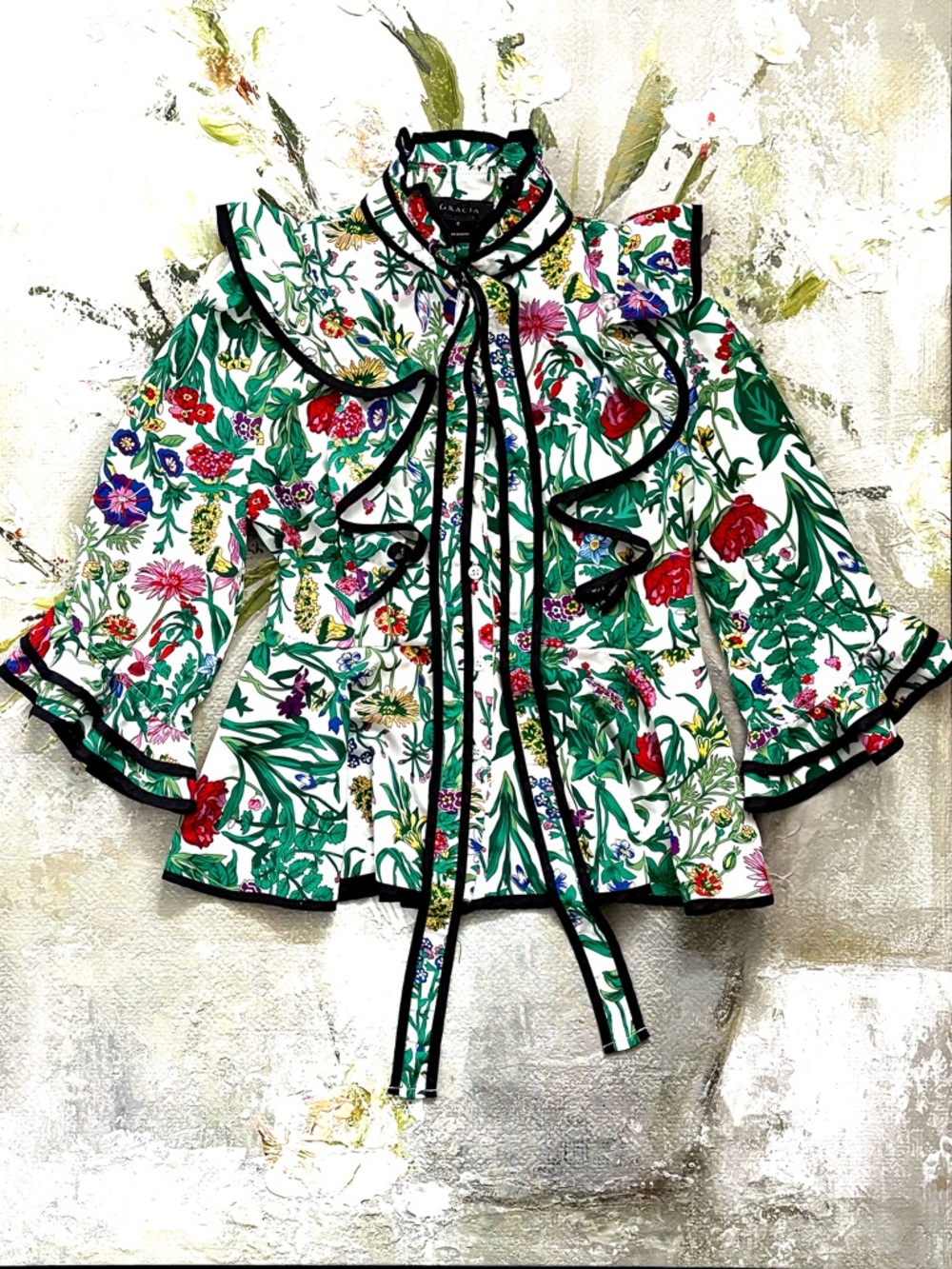 Gracia Bloom Garden Blouse